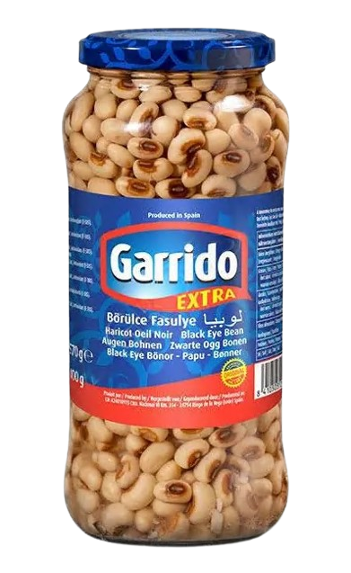 Garrido Extra Börulce Fasulye/ Mustasilmäpapu 580g CAM - Papu- ja linssisäilykkeet - 7448 - 1