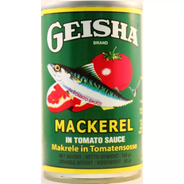 Geisha Mackerel in Tomato Sauce / Makrilli tomaattikastikkeessa 155g TNK - Kala- ja äyriäissäilykkeet - 5798 - 1