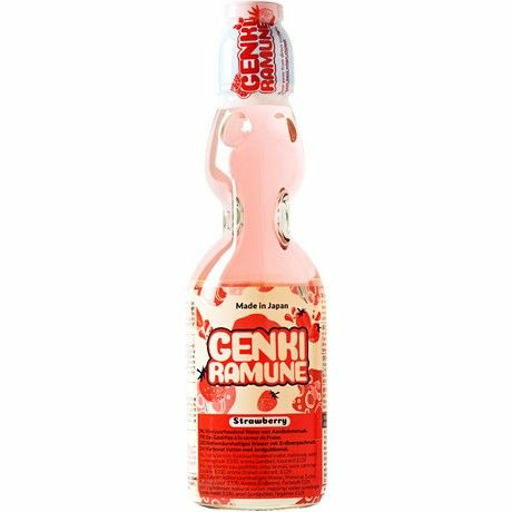 Genki Ramune Strawberry 200ml CAM - Limonadit ja virvoitusjuomat - 8568 - 1