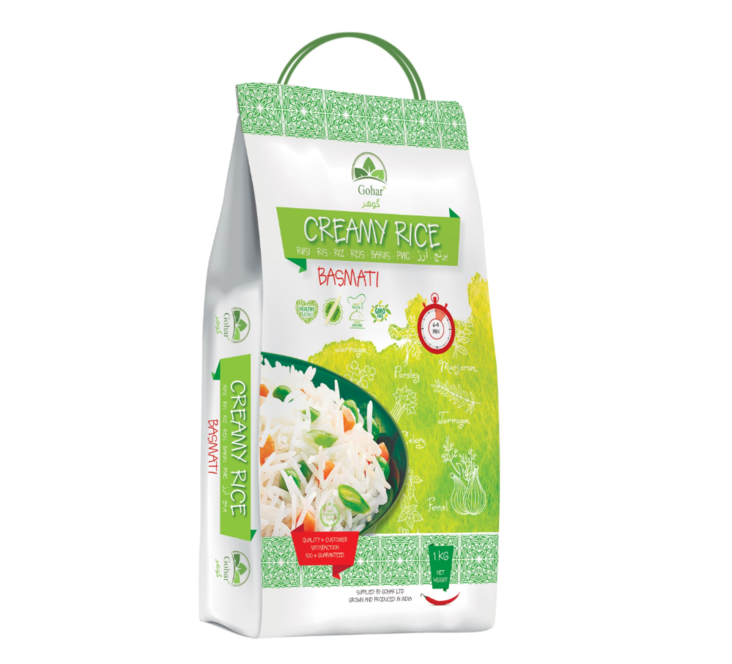 Gohar Creamy Rice Basmati / Basmatiriisi 1kg - Basmatiriisit - 2628 - 1