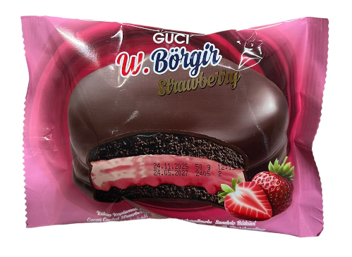 Guci W. Börgir Cocoa Coated Starberry Marshmallow / Vaahtokarkki suklaakuorrute - Täytekeksit ja vohvelit - 20248 - 1