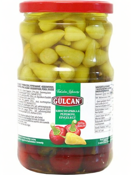 Gulcan Biber Tursu/ Cherry Kirsikkapaprika-Pepperoni 720g CAM - Pepperonisäilyke - 18948 - 1