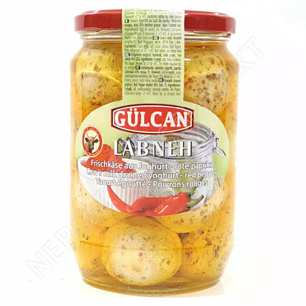 Gulcan Labneh Paprika Lehmänmaito valutettu jogurtti, paprika 45% 425g CAM - Erikoisjuustot - 2818 - 1