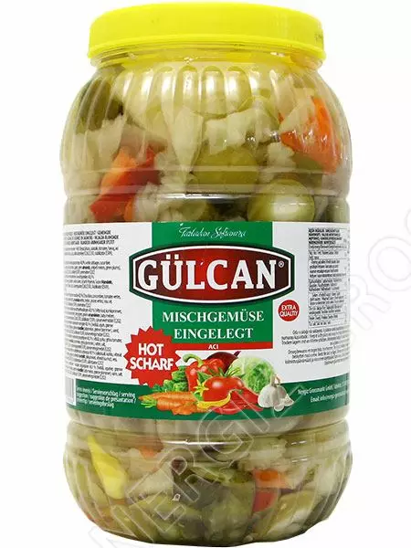 Gulcan Tursu Karisik/ Vihannessekoitus HOT 3/1 2,8KG - Vihannessäilykkeet - 14228 - 1