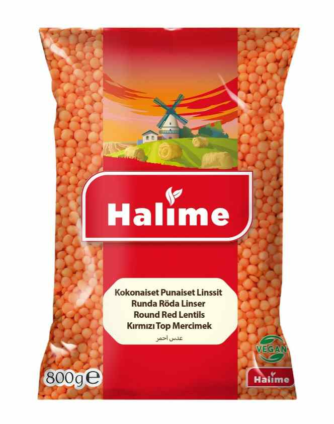 Halime Kirmizi Top Mercimek / Punainen linssit 800g - Linssit - 15608 - 1
