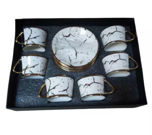 Teemuki Setti Marmori 12kpl 2442 - Astiat ja aterimet - 14768 - 1