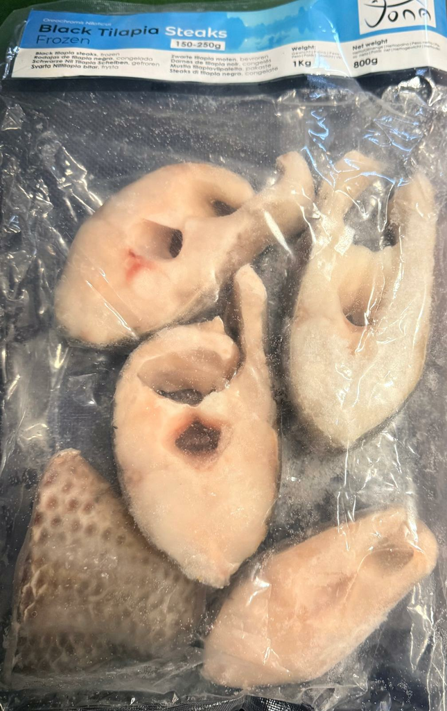Jona Black Tilapia Steaks 150-200gr / Musta Tilapia Pala 1kg - Pakastekalat - 5878 - 1