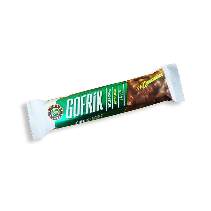 Kahve Dunyasi Gofrik Pistachio Wafers with Milk Chocolate/ Patukka 24g - Patukat - 19898 - 1
