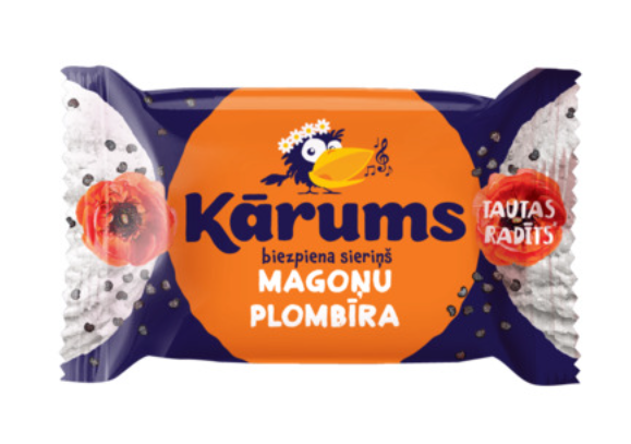 Karums Jäätelönmakuinen Rahkapatukka Unikonsiemenillä 45g - Maitotuotteet - 19798 - 1