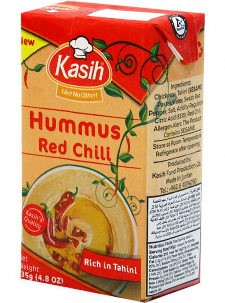 Kasih Hummus Tahini Chilli/ Chili Hummustahini 135g - Tahinit - 19888 - 1