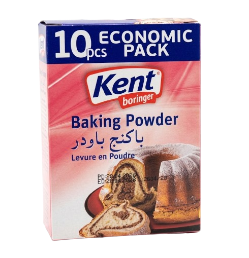 KentBor Baking Powder/ Leivinjauhe 10X10g - Leivinjauheet, ruokasoodat & kuivahiivat - 21108 - 1