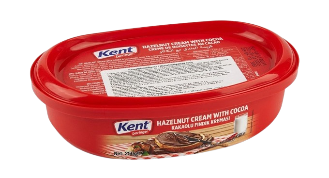 KentBor Hazelnut Cream with Cocoa/ Hasselpähkinä levite 250g - Makeat levitteet ja pähkinälevitteet - 21188 - 1