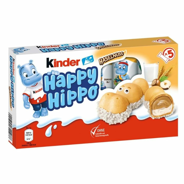 Kinder Happy Hippo Haselnut 20,7g - Suklaat - 9998 - 1