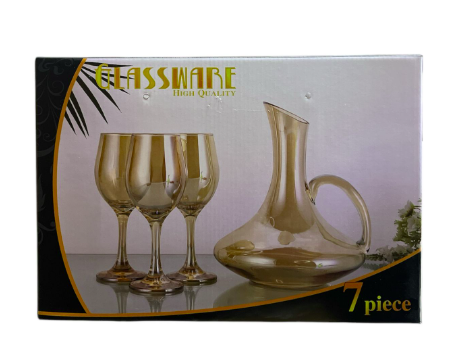 Lasi kannu setti 1115B - Astiat ja aterimet - 16498 - 1