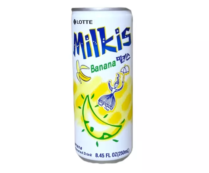 Lotte Milkis Banana Carbonated Drink 250ml TNK - Limonadit ja virvoitusjuomat - 11528 - 1