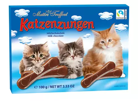 Maitre Truffout Milk Chocolate catfingers 100g - Konvehdit - 14678 - 1