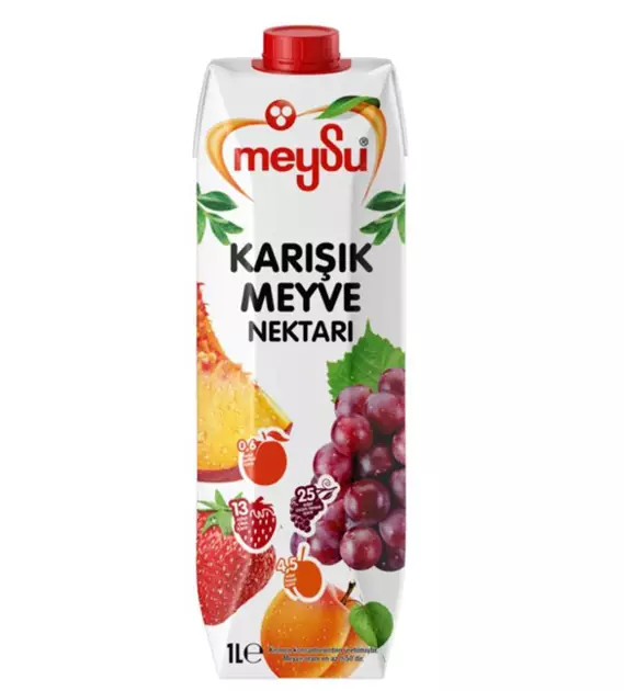 Meysu Karisik Meyve Nectar / Sekahedelmäjuoma 1L - Mehut ja nektarit - 3858 - 1