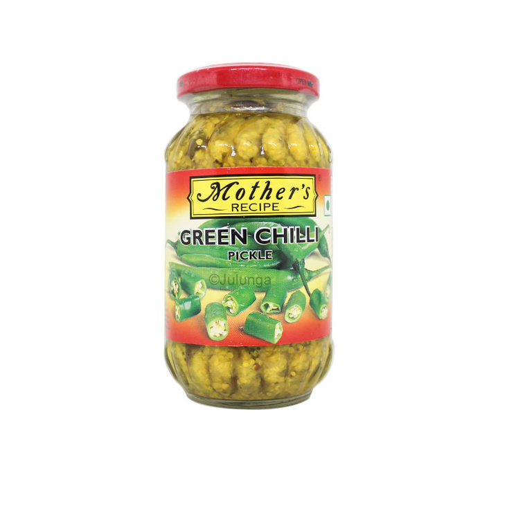 Mother's Green Chilli Pickle / Vihreä chilisäilyke 500g CAM - Pepperonisäilyke - 7108 - 1