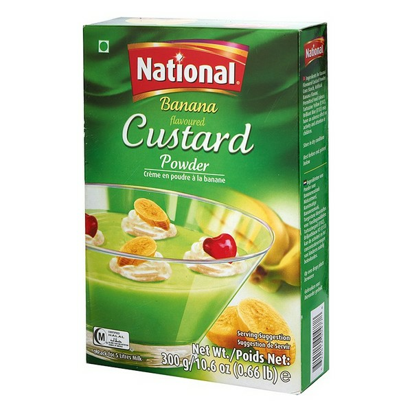 National Banana flavuored custard powder / Banaani vaniljakastikejauhe 300g - Vanukkaat ja jälkiruoka-ainekset - 3988 - 1