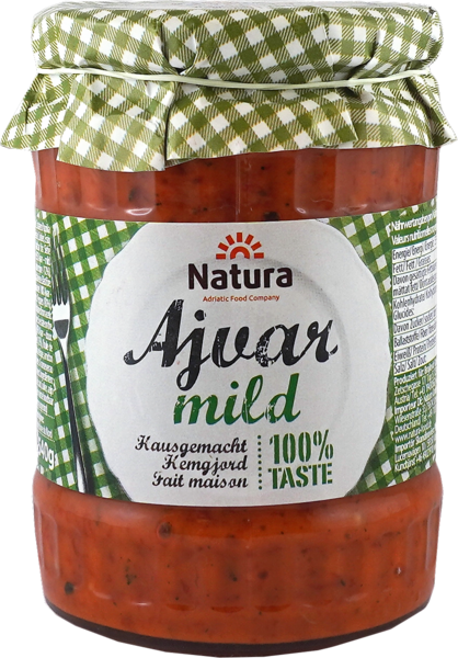 Natura Ajvar Mild/ Paprikatahna Mieto 540g - Tomaatti- ja paprikasäilykkeet - 16888 - 1