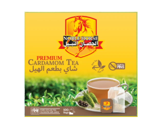 Noble Horse Cardamom Tea / Kardemumma teepussi 100x2g - Kaneli ja kardemumma tee - 19258 - 1