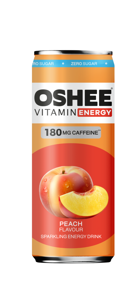Oshee Peach Zero Sugar Energiajuoma 330ml TNK - Energiajuomat - 19878 - 1