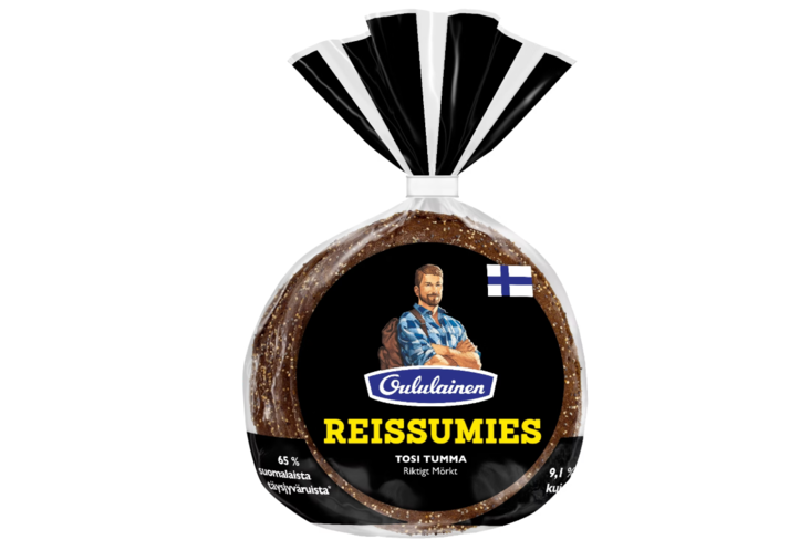 Oululainen Reissumies Tosi Tumma ruisleipä 4kpl 280g - Patongit ja sämpylät - 16778 - 1