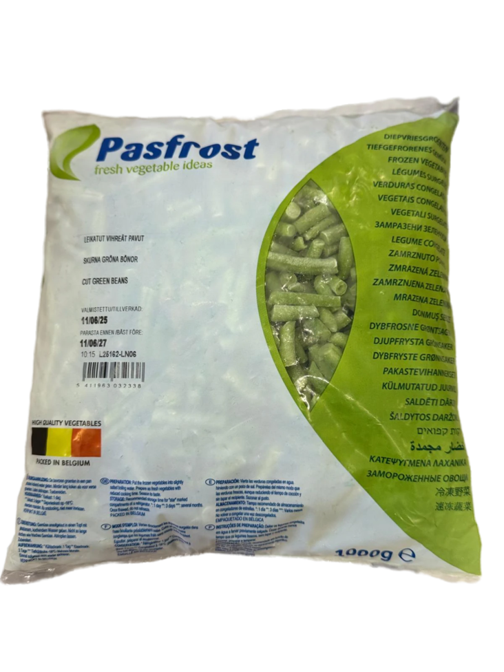 Pastfrost Pilkotut Vihreät Pavut 1kg - Pakaste vihannekset - 18018 - 1