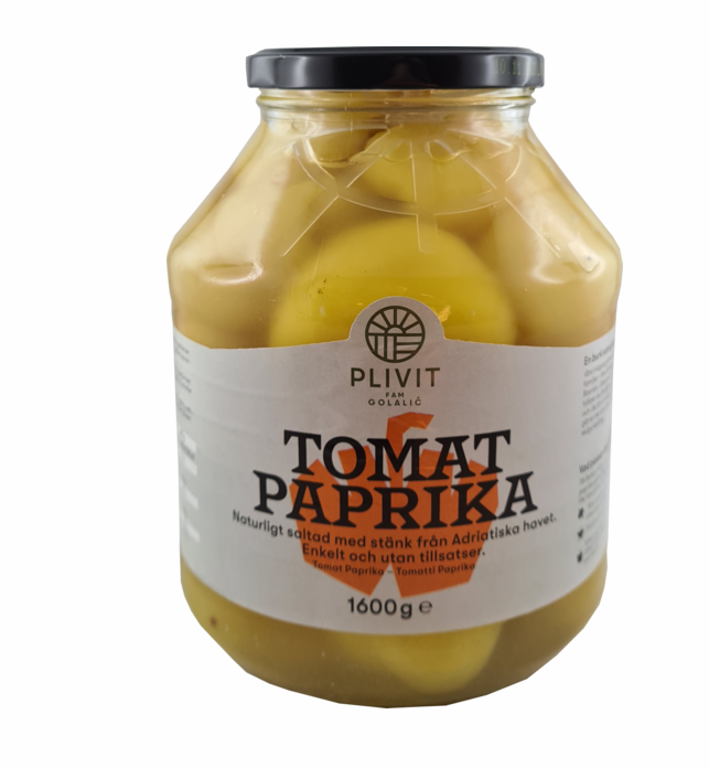 Plivit Yellow Paprika/ Keltainen Paprikka 1600g CAM - Tomaatti- ja paprikasäilykkeet - 16638 - 1