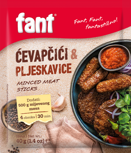 Podravka Fant Cevapcici & Hamburger / Mausteseos 40g - Maustesekoitukset - 7588 - 1