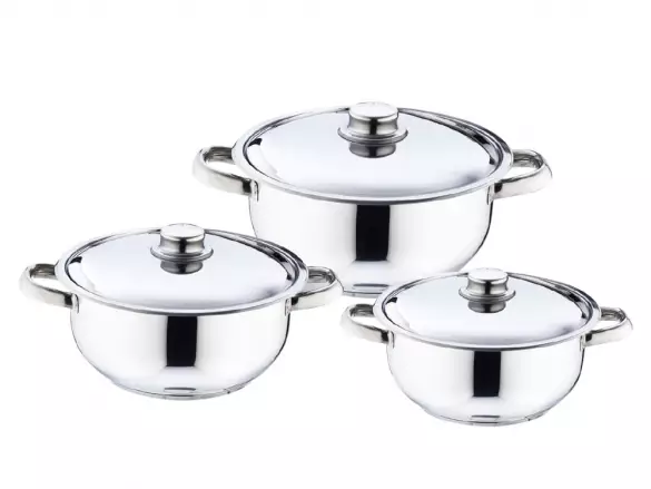 Safinox Eco Kannellinen Kattila Setti 6pcs (24,26,28cm) - Kattilat ja pannut - 13978 - 1