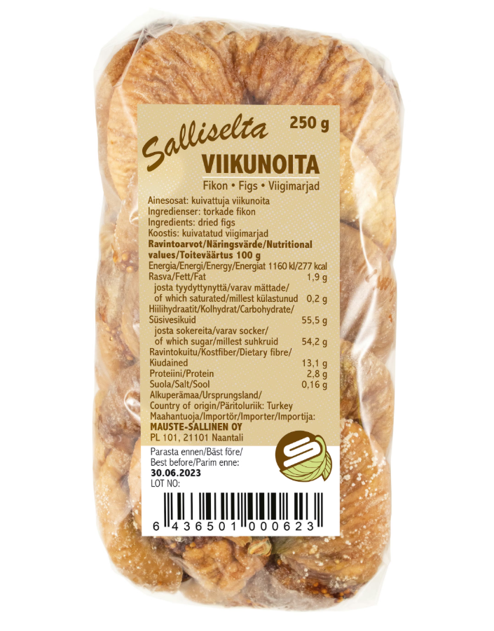 Sallinen Viikuna 250g - Kuivatut hedelmät - 19358 - 1