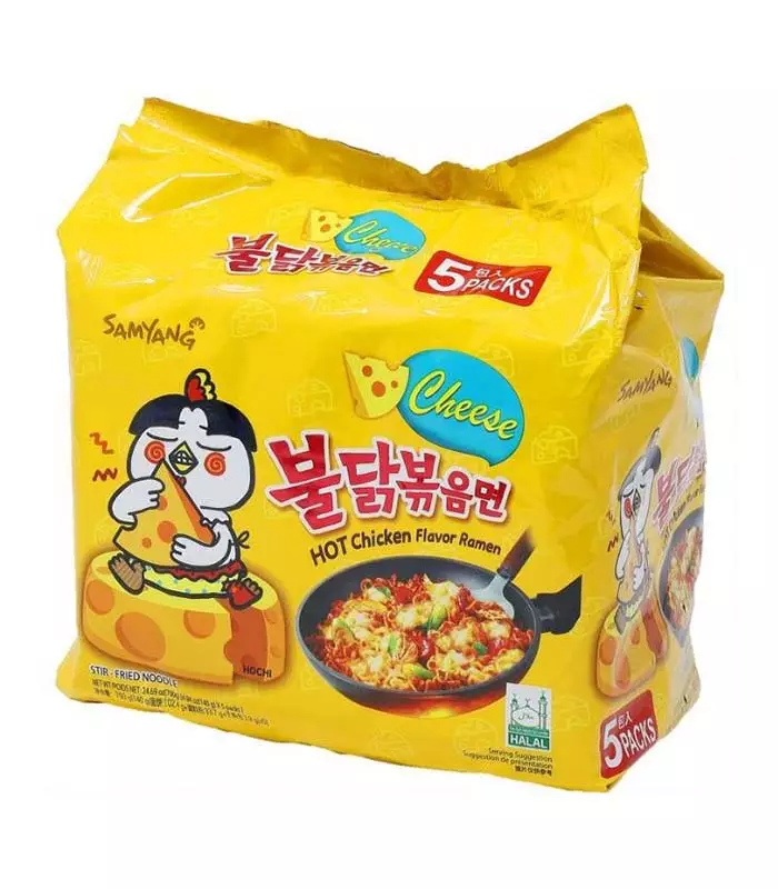 Samyang Buldak Cheese Pikanuudeli 725g (5x140g) - Nuudelit - 11328 - 1
