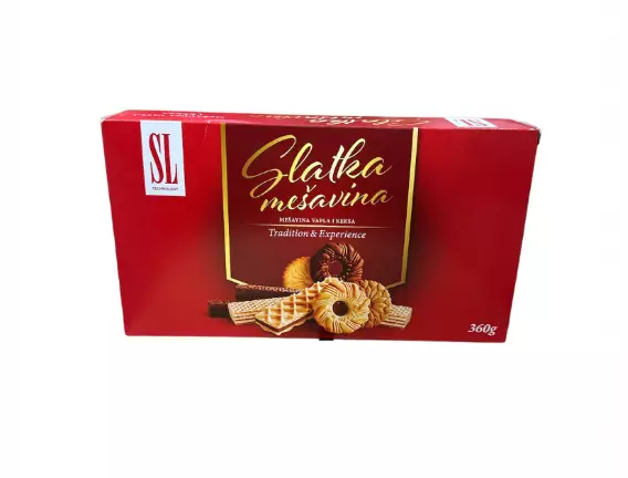 SL Slatka Mesavina Keksi 360g - Täytekeksit ja vohvelit - 14118 - 1