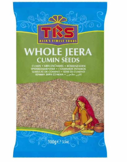 TRS Whole Jeera Cumin Seeds/ Kokonainen kuminansiemenet 100g - Yleismausteet - 8678 - 1