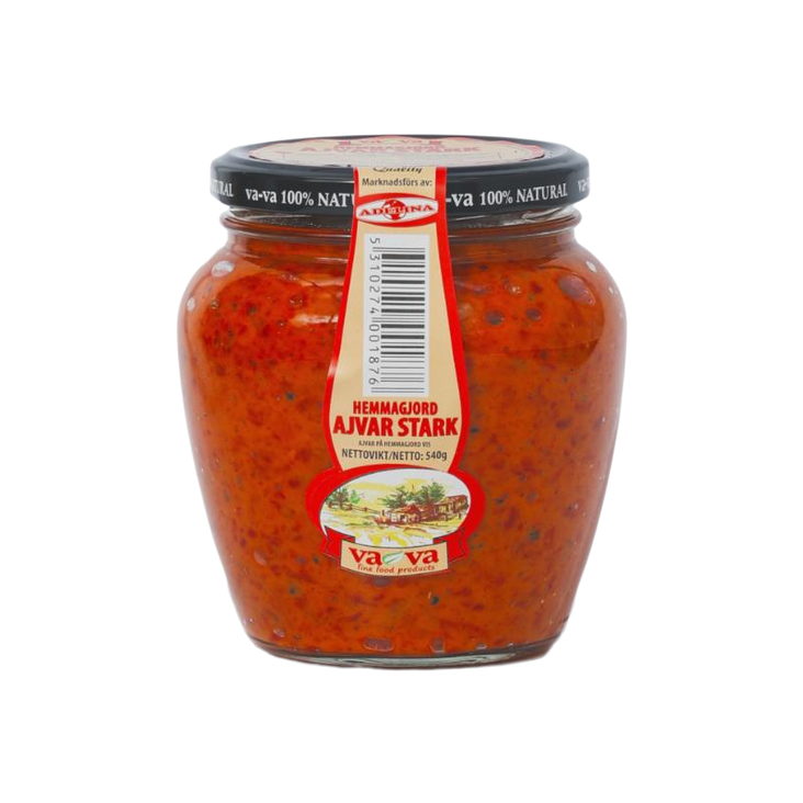 Vava Ajvar Aci/ Tulinen 550g - Tomaatti- ja paprikasäilykkeet - 17568 - 1