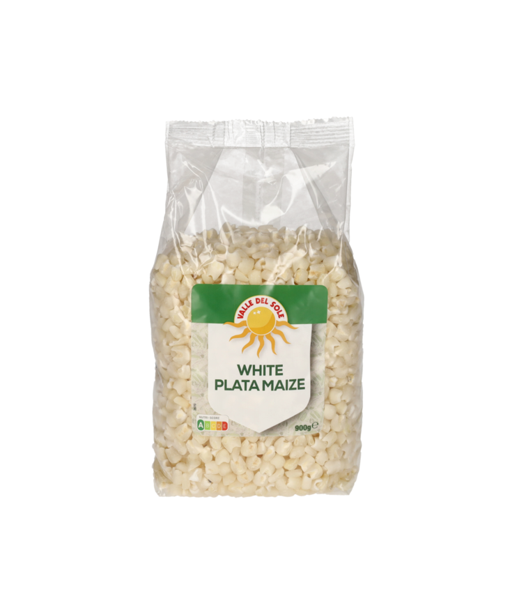 VDS White Plata Broken Maize Without Germ/ Valkoinen maissinjyvä kivetön 900g - Kuivatut linssit, pavut, ja palkokasvit - 10128 - 1