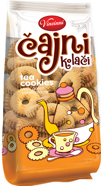 Vincinni Tea Cookies Vanilla/ Vanilja Teekeksi 800g - Täytekeksit ja vohvelit - 18738 - 1