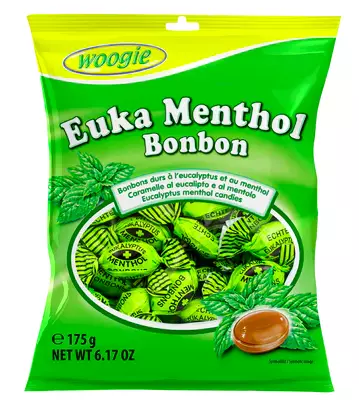 Woogie Eucalyptus-menthol Karkki 175g - Irtomakeiset - 15318 - 1