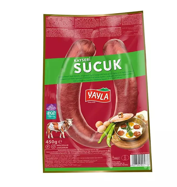Yayla Kayseri Sucuk / Makkara 450g - Sucuk makkarat - 6308 - 1