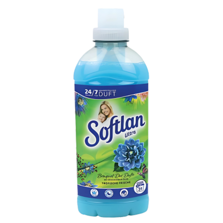 Softlan Softener Tropical Fresh/ Huuhteluaine 650ml - Pyykinpesuaineet ja -tarvikkeet - 17969 - 1