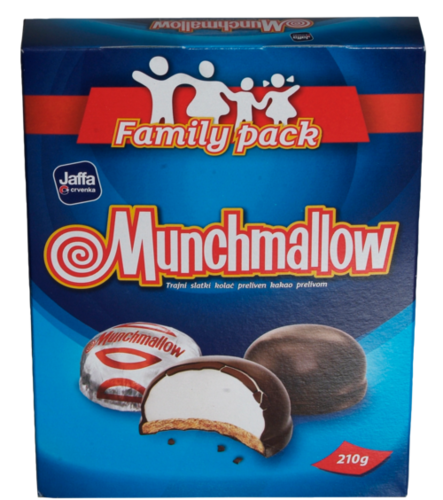 Jaffa Crvenka Munchmallow Family Pack/ Keksi 210g - Täytekeksit ja vohvelit - 21039 - 1