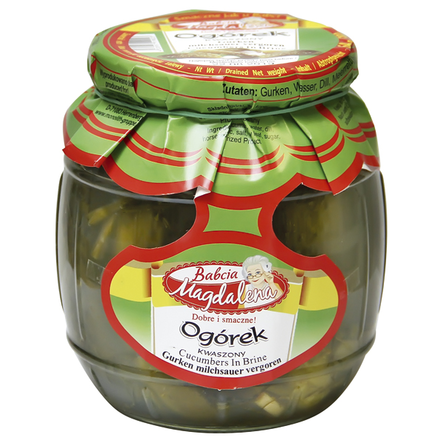 Babcia Magdalena Pickled Cucumber/ Suolakurkku 640g CAM - Kurkkusäilykkeet - 20799 - 1
