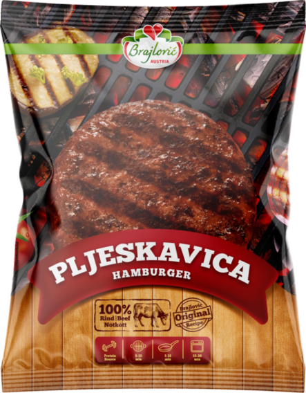 Brajlovic Pljeskavica/ Hampurilaispihvi 800g - Nauta pakasteet - 7149 - 1