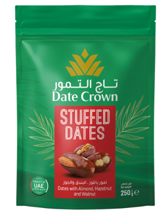 Date Crown Stuffed Dates / Täytetty taatelit pähkinöillä 250g - Kuivatut hedelmät - 18359 - 1
