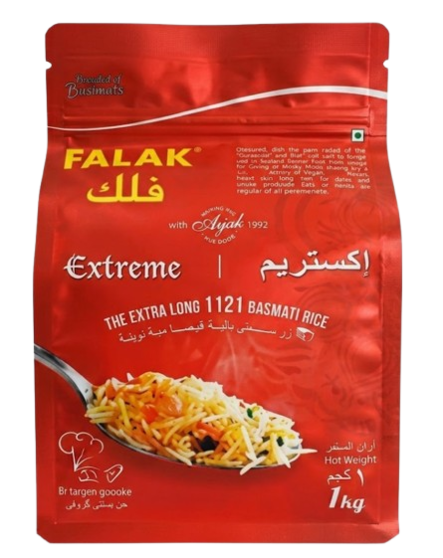 Falak Extreme The Extra Long 1121 Basmati Rice/ Basmatiriisi 1kg - Basmatiriisit - 2399 - 1