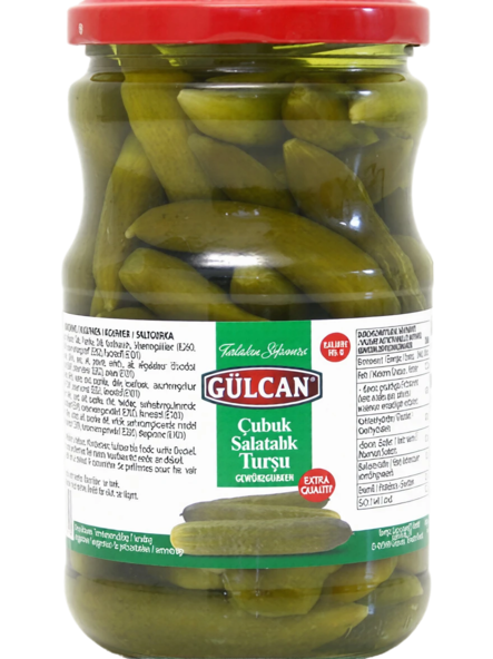 Gulcan Cubuk Salatalik Tursu / Suolakurkku mausteliemessä 680/380g PET - Kurkkusäilykkeet - 18929 - 1