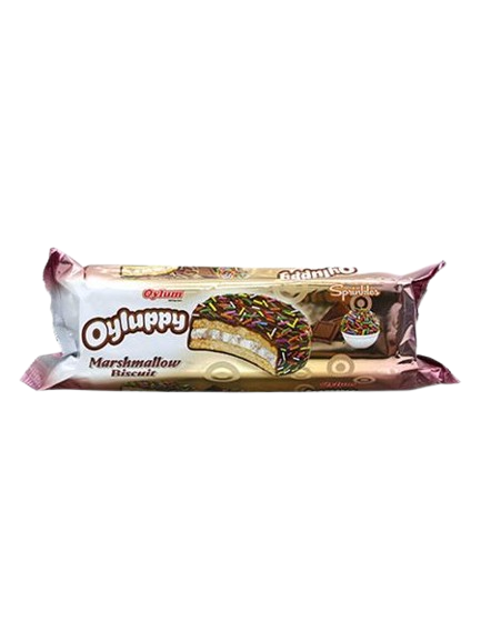 Oylum Oyluppy Sprinkles Marshmallow Biscuits / Strösseli vaahtok.keksi 200g - Täytekeksit ja vohvelit - 12129 - 1