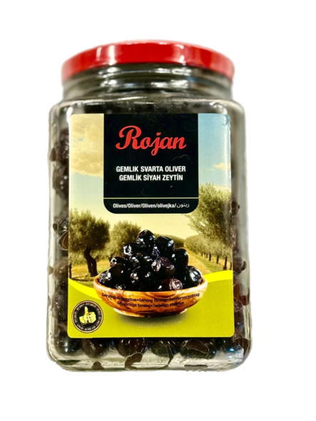 Rojan Gemlik Siyah Zeytin/ Musta Oliivi 900g CAM - Oliivisäilykkeet - 18279 - 1