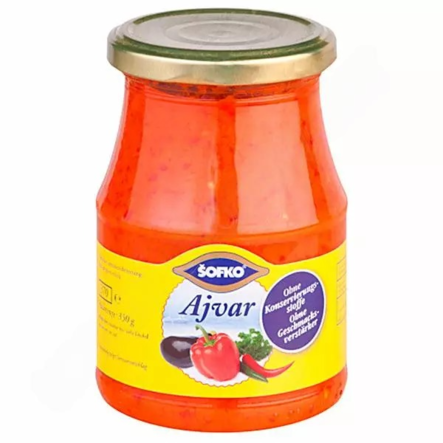 Sofko Ajvar Paprika-munakoisotahna Mild 370g - Tomaatti- ja paprikasäilykkeet - 13999 - 1